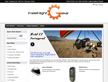 Tablet Screenshot of freeflightgear.com